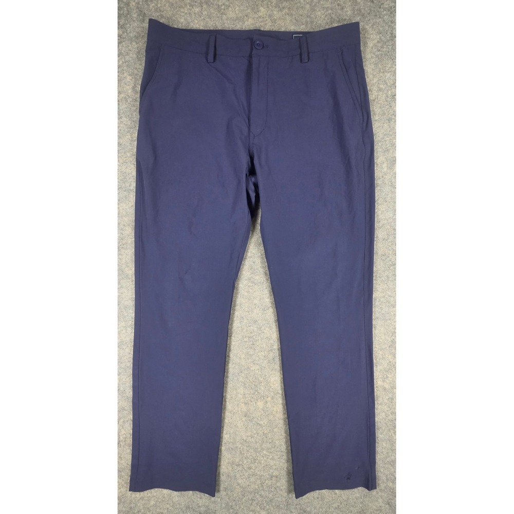 Vineyard Vines Mens On-The-Go Performance Pants Navy Blue 34x30 Golf *Flaw*